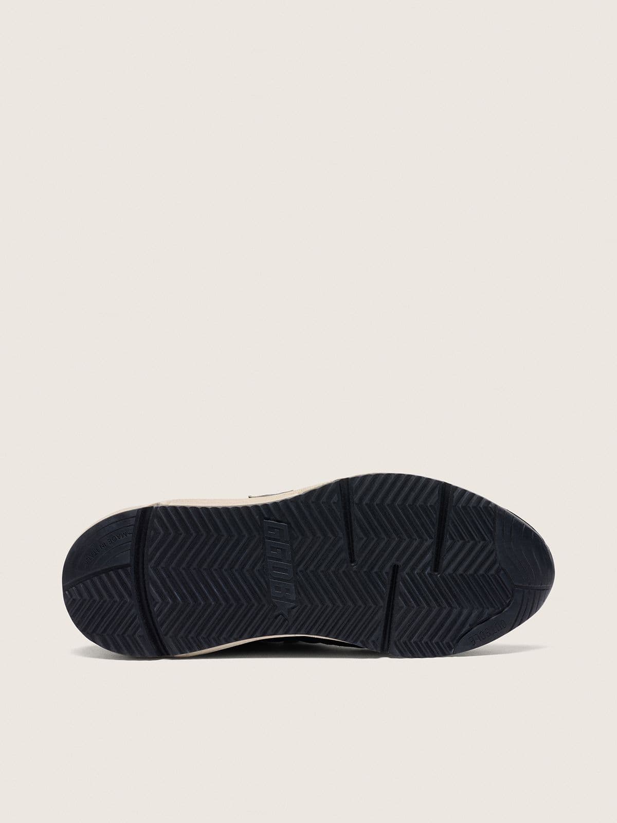 Running Sole femme en nappa et daim noirs